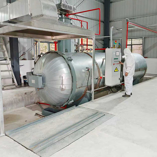 Horizontal High-temperature Steam Sterilization Equipment for Medical Waste
