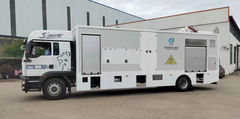 Mobile medical waste microwave disinfection vehicle