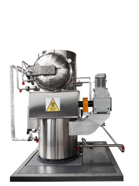 Industrial Vertical Steam Autoclave Sterilizer for Safe Healthcare Waste Processing